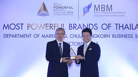บริดจสโตน คว้ารางวัลแบรนด์ที่แข็งแกร่งและทรงพลังที่สุดของไทย ประจำปี 2018